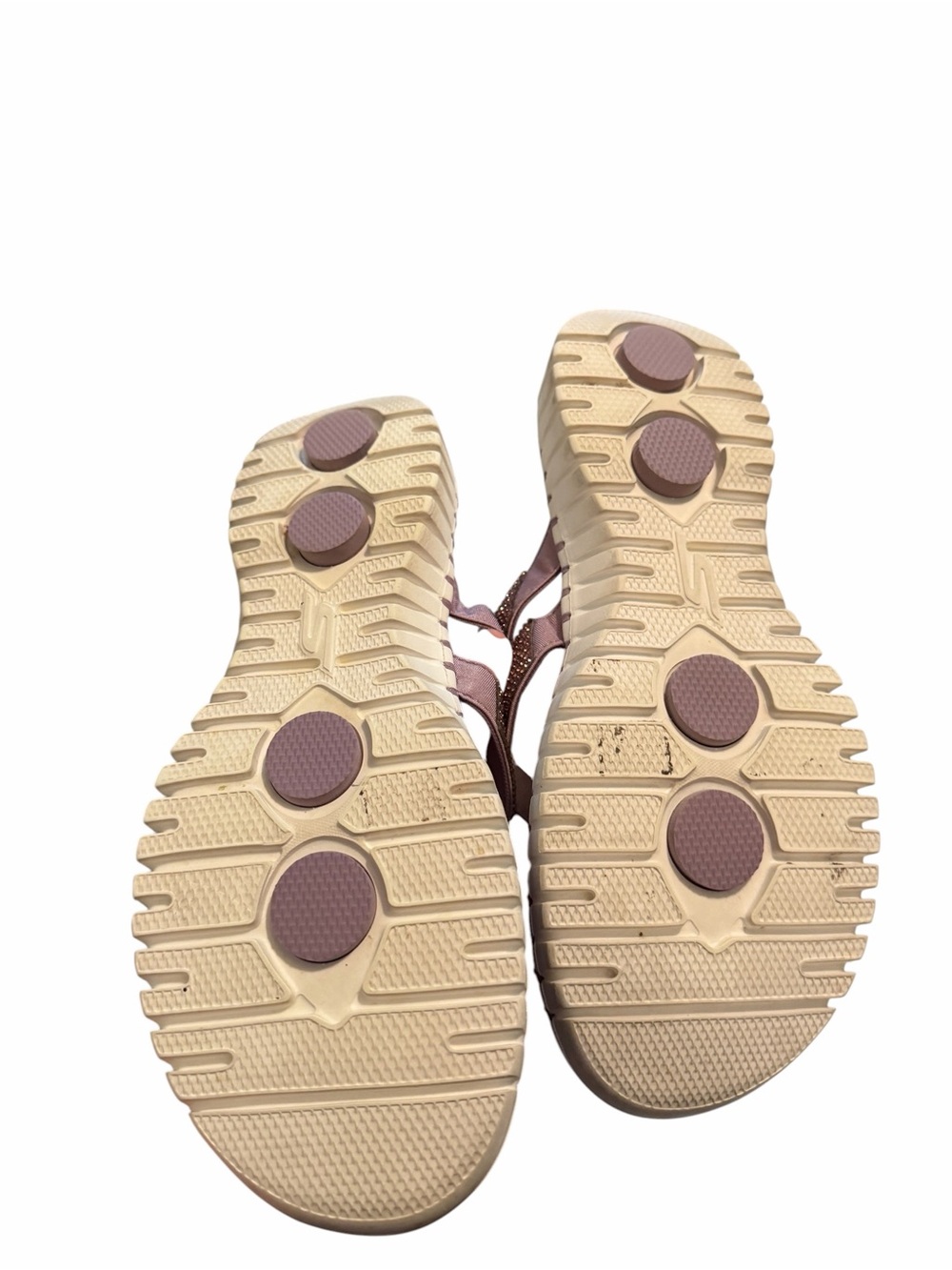 Skechers GOwalk Smart Shimmer Thong Sandals Mauve Pink Size 8 Sparkle Comfort - Picture 5 of 6